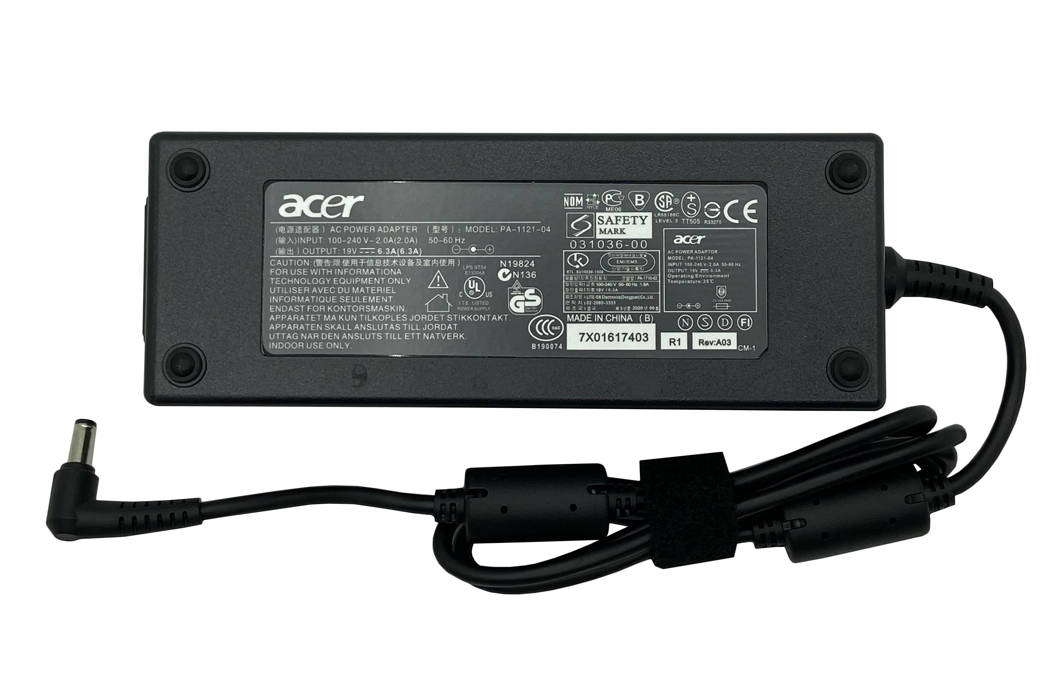 Блок питания для ноутбука Acer 120W 19V 6,32A 5,5x2,5 мм (006869)