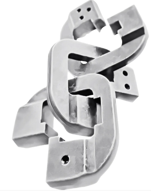 Головоломка для дорослих HUZZLE Chain silver металева 6 рівень (515188) - фото 3 Головоломка для дорослих HUZZLE Chain silver металева 6 рівень (515188) - фото 3