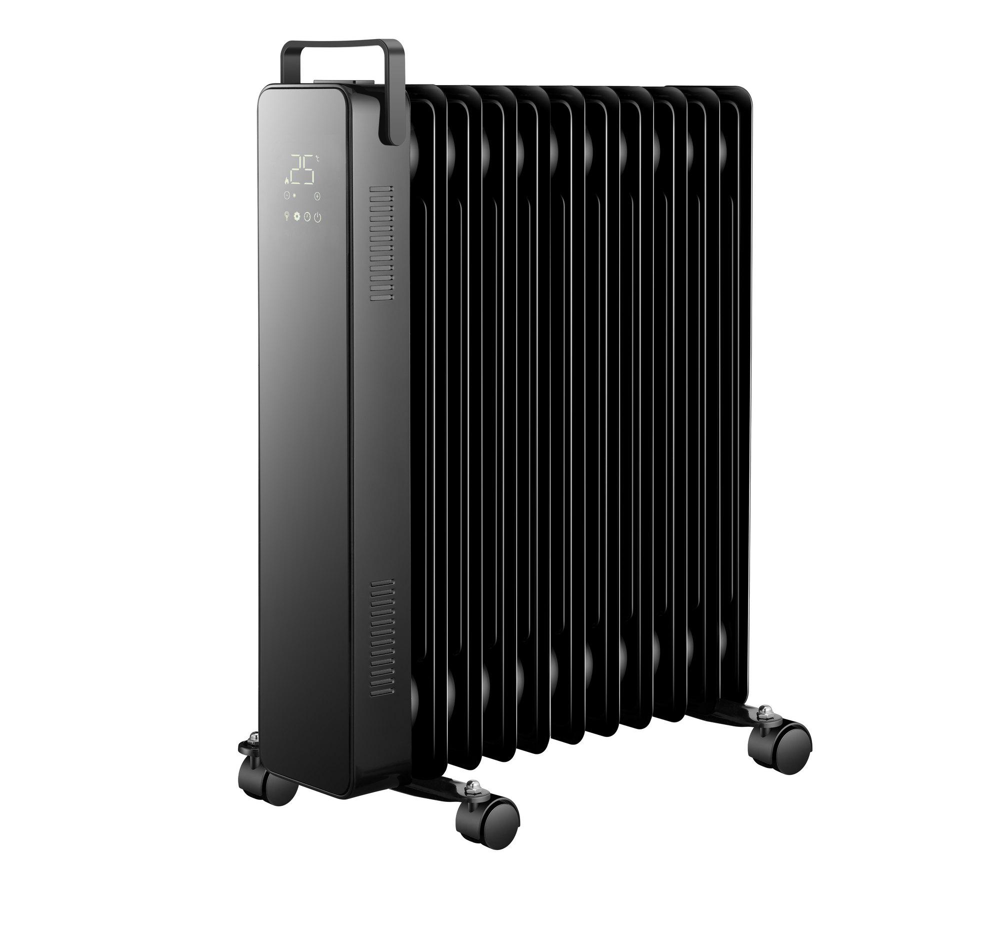 Радиатор масляный электрический Volt Polska Smart с 11 ребрами 2500 Вт Black (3ZKOL2611W)