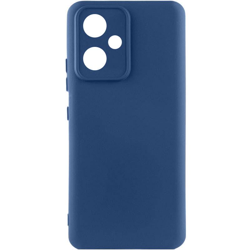 Противоударный чехол Silicone Cover Lakshmi Full Camera (A) для Xiaomi Redmi 12 Синий / Navy Blue