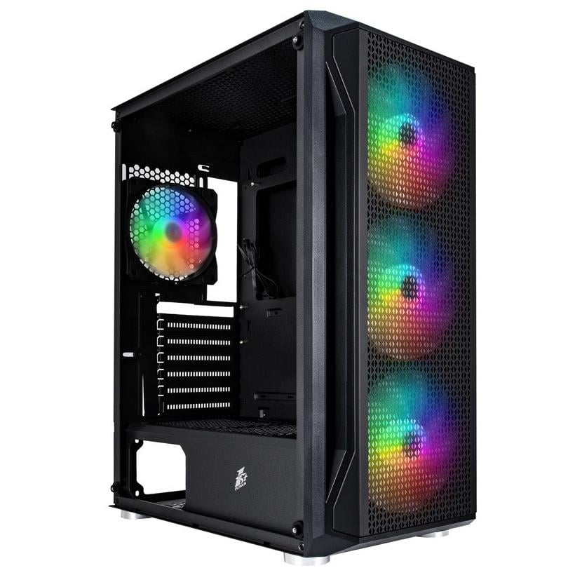 Корпус для ПК 1stPlayer X5 Midi-Tower ATX/MicroATX/Mini-ITX 600W RGB Black (X5-BK-4F1-PS-600FK-EU)