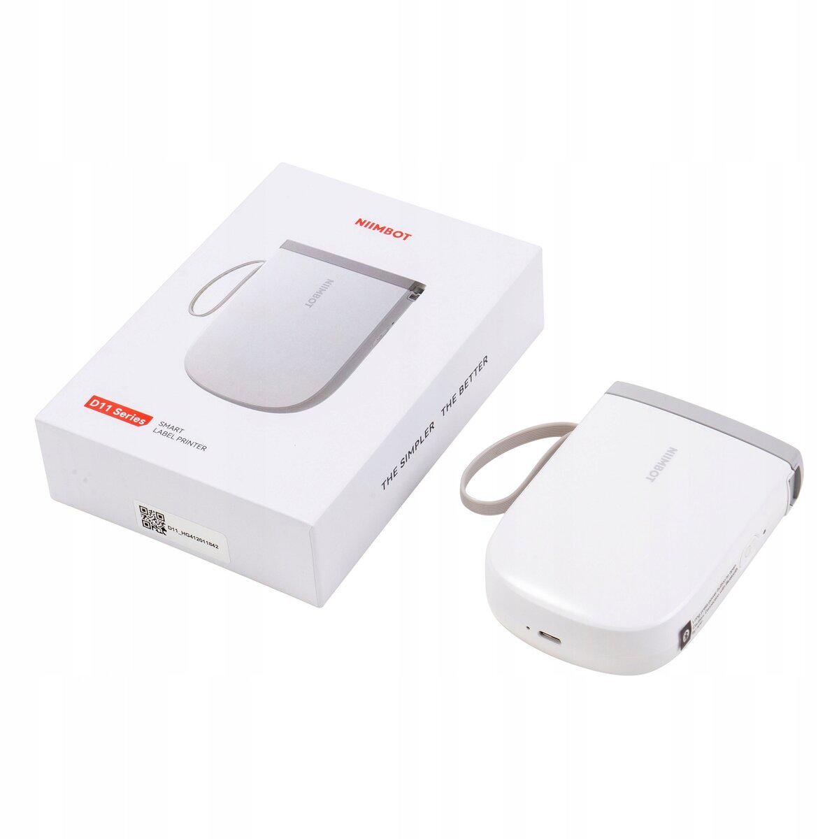 Термопринтер етикеток/стікерів NIIMBOT D11_H Bluetooth портативний 1500 mAh White (1AA57281601) - фото 7 Термопринтер етикеток/стікерів NIIMBOT D11_H Bluetooth портативний 1500 mAh White (1AA57281601) - фото 7