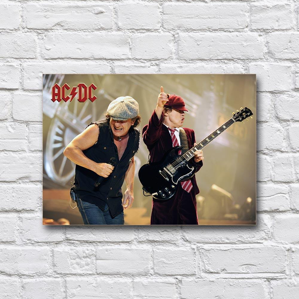 Постер дерев’яний AC/DC 210х297 мм (18166780)
