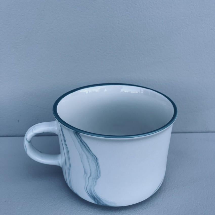 Чашка Yummy Milika C359-7 700 мл Білий з бірюзовим (2698687917) - фото 3