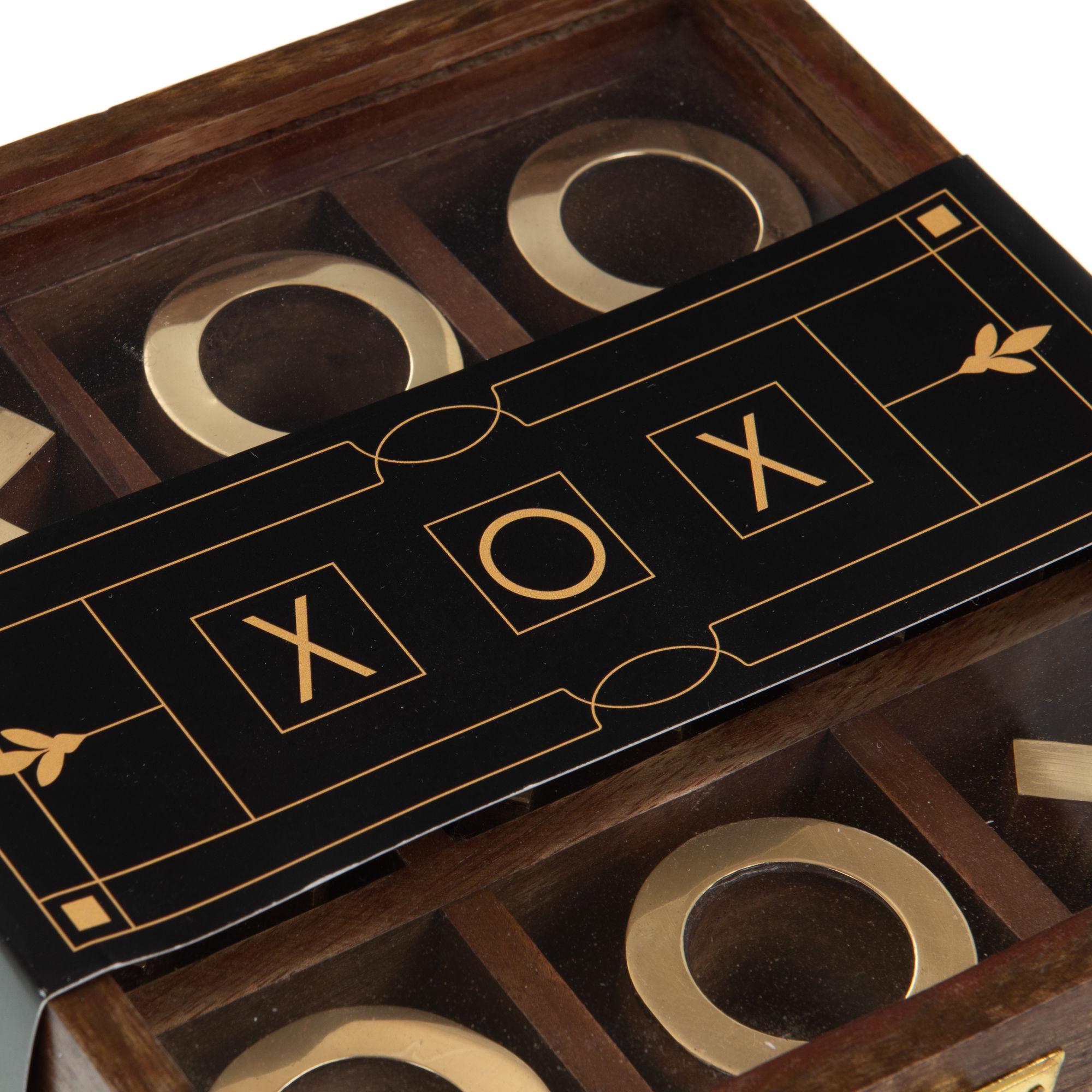 Гра хрестики-нулики Tic-tac-toe AMADEUS у дерев'яній скриньці - фото 4 Гра хрестики-нулики Tic-tac-toe AMADEUS у дерев'яній скриньці - фото 4