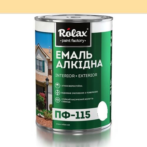 Емаль алкідна Rolax ПФ-115 0,25 кг Бежевий (14305)