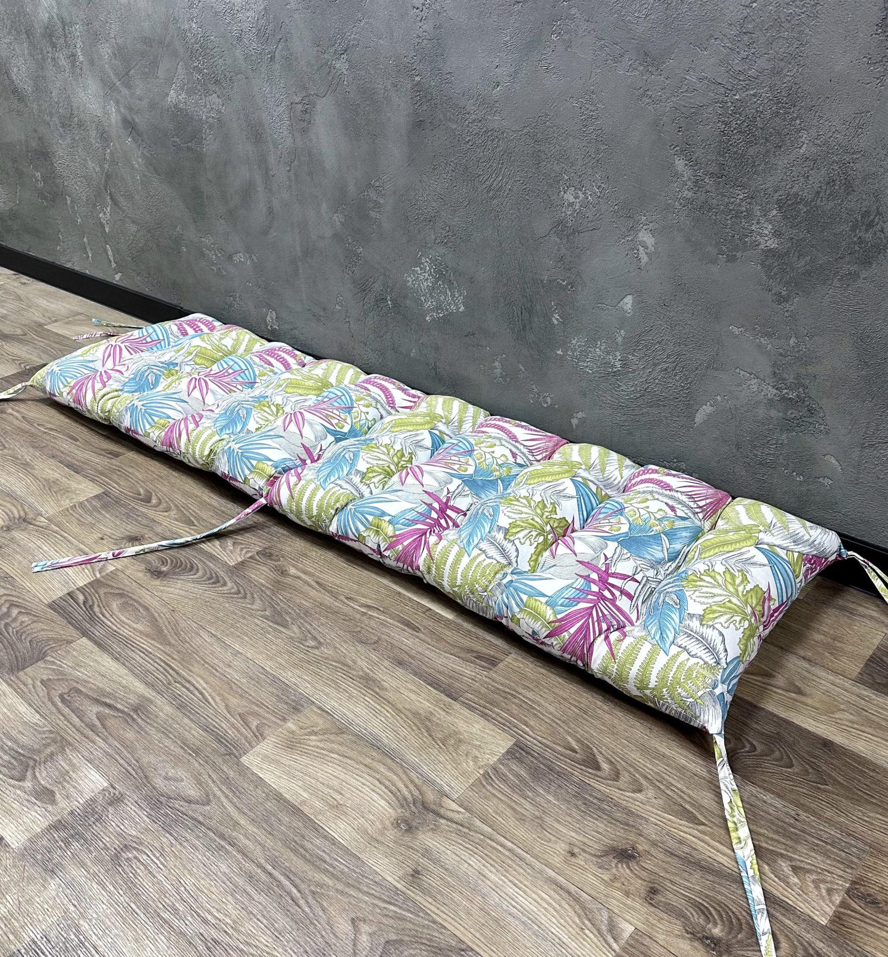 Подушка Comfort Home Fern на подоконники/каркасы/поддоны/садовую мебель 150х50 см