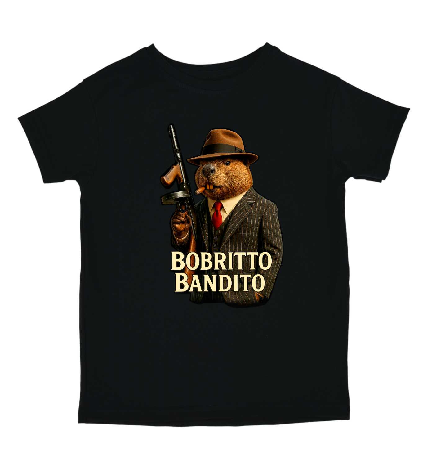Футболка TM Spinogriz СПИ2025 "Bobritto Bandito" 152 см Чорний (26645800)