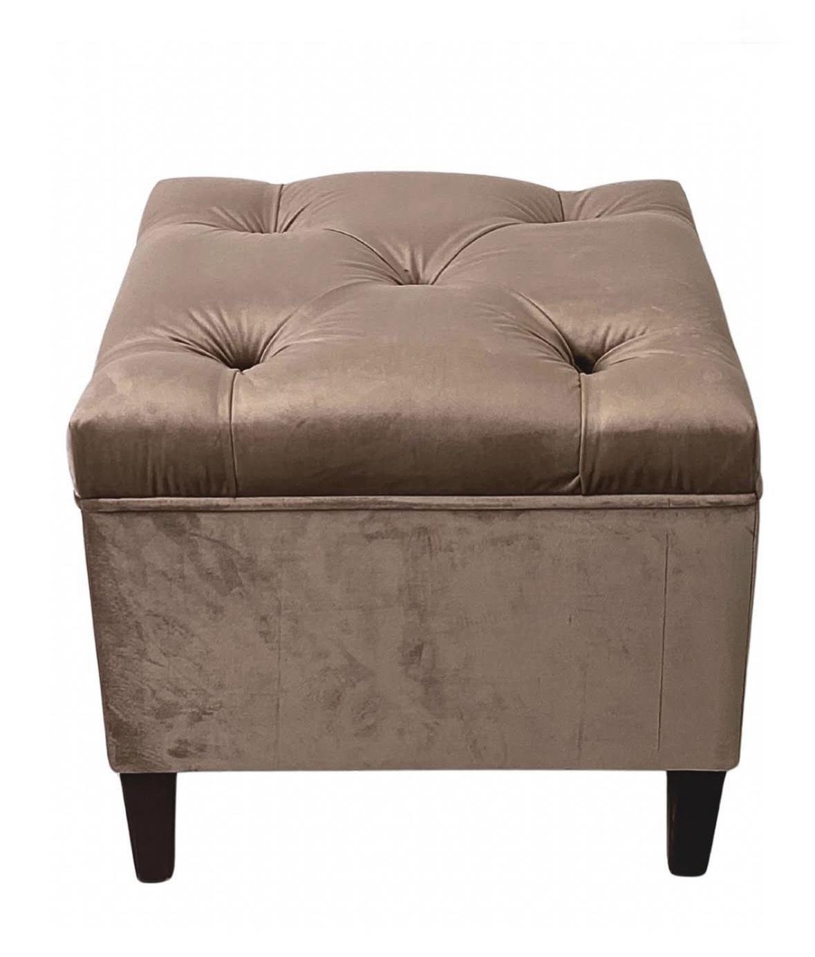 Пуф м'який Paul в каретній стяжці з відкривною кришкою