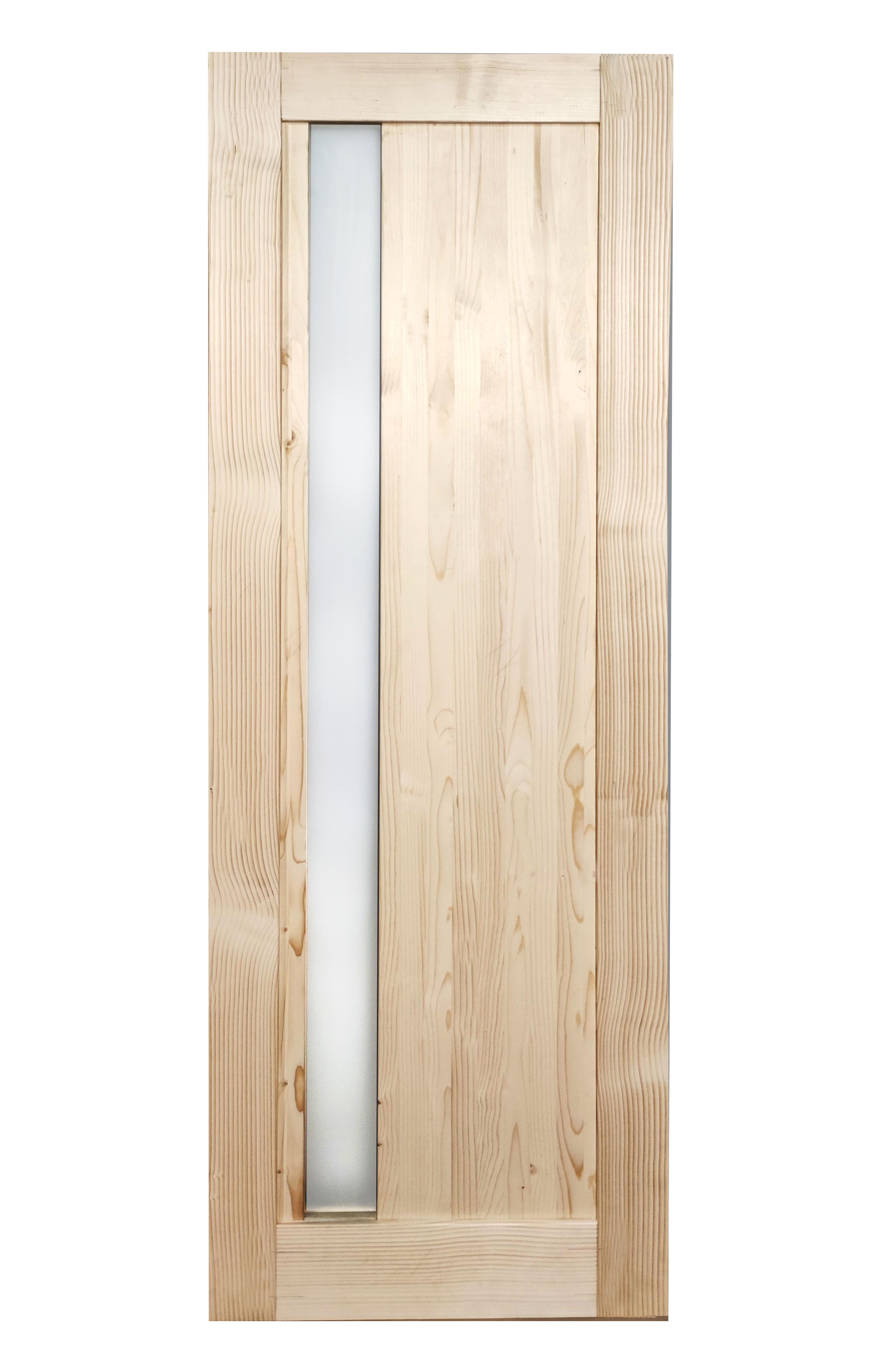 Дверь межкомнатная деревянная ALEDRO под покраску со стеклянной вставкой 2000х700х40 мм (2759171980)