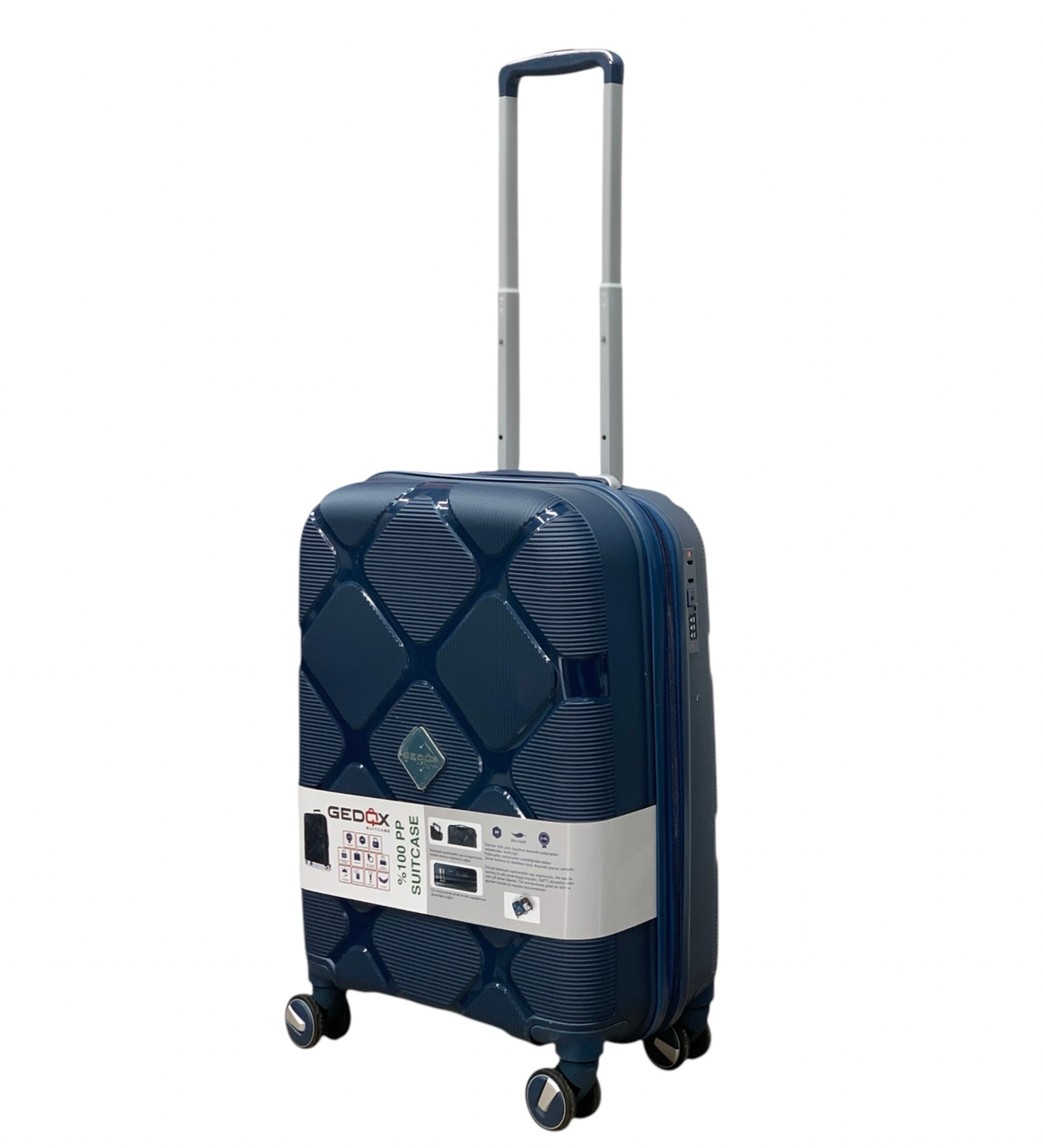 Чемодан Gedox PP010-S полипропилен на 4-х двойных колесах маленький S 50 л Чемодан Gedox PP010-S полипропилен на 4-х двойных колесах маленький S 50 л