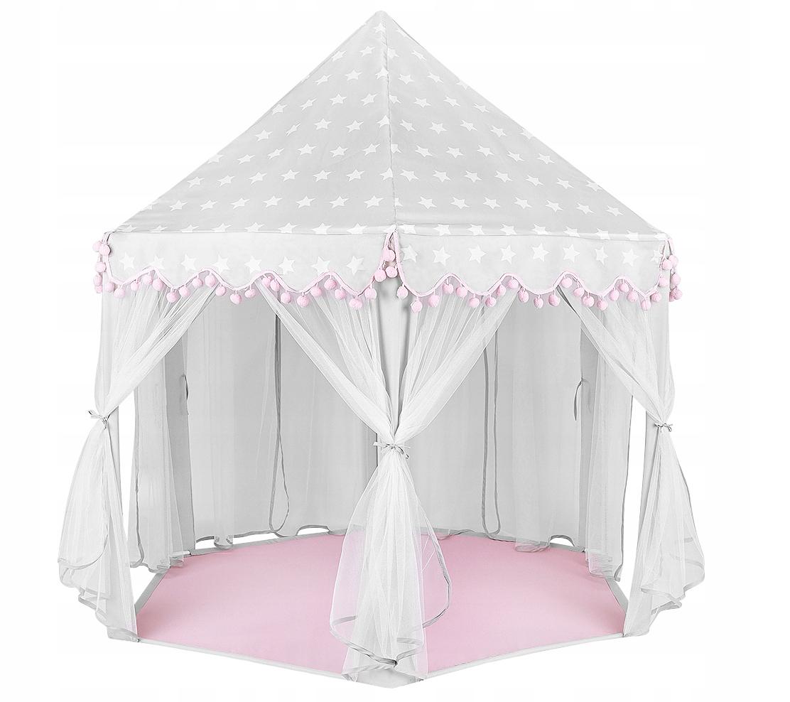 Палатка детская Kruzzel Серый/Розовый (8772) - фото 1 Палатка детская Kruzzel Серый/Розовый (8772) - фото 1