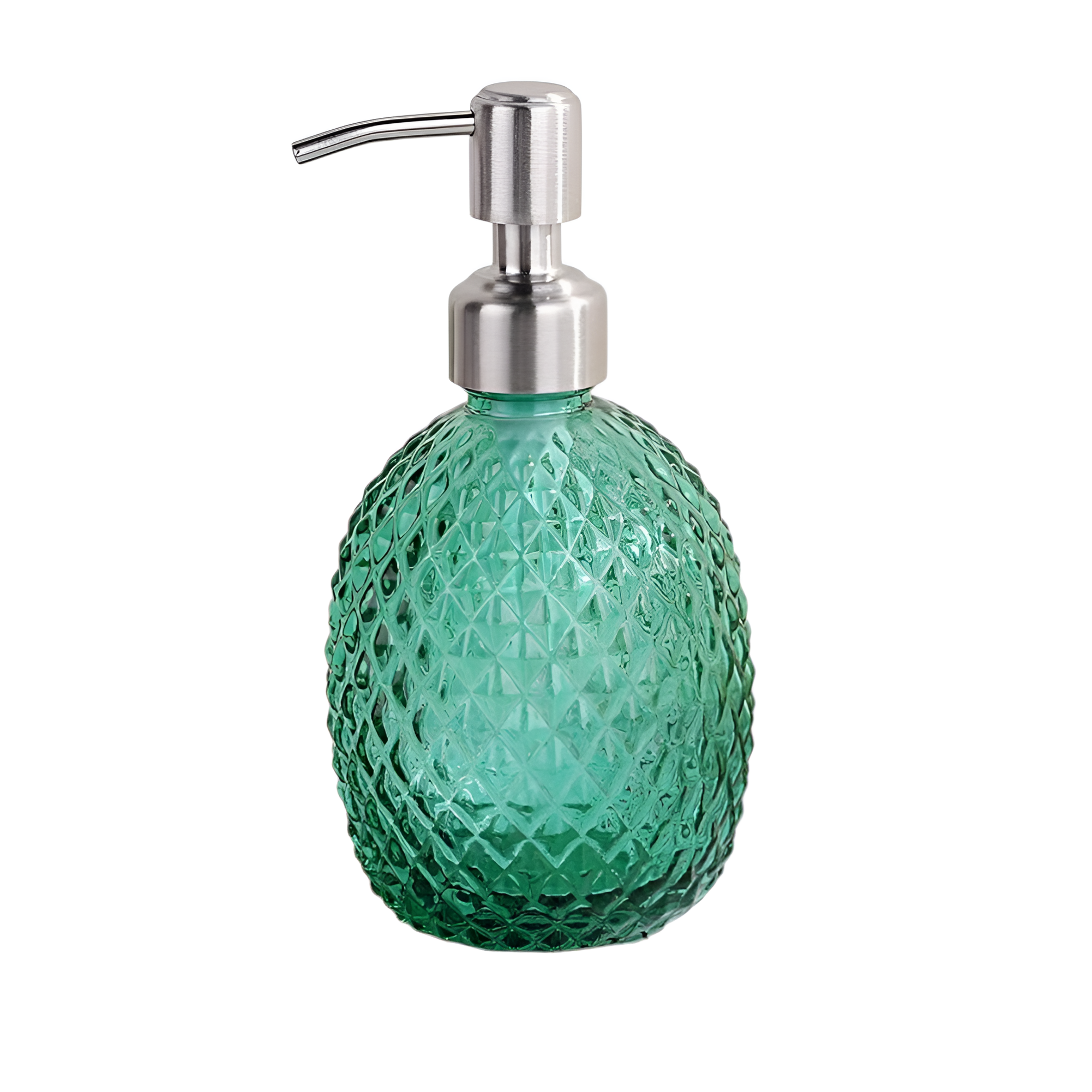 Дозатор для мыла Stenson Color R92850 стеклянный 17x9 см 330 мл Зеленый (618881) - фото 1