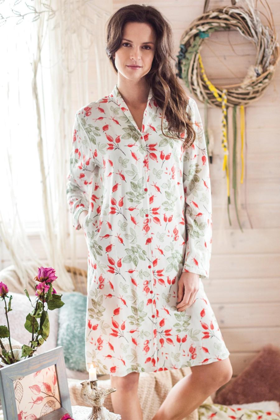 Сорочка Key 46/L Бежевий мікс (75153)