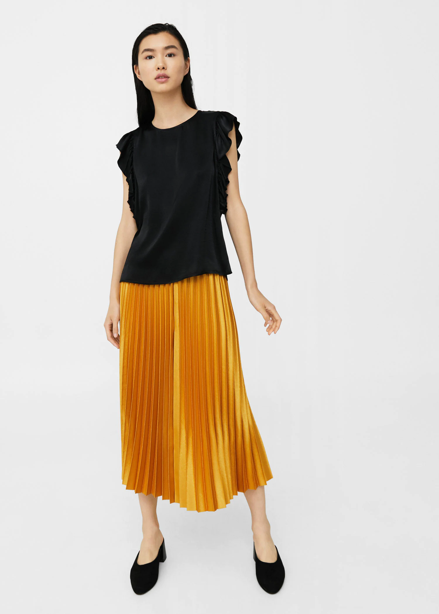 Блузка Mango XS Черный (2000001057223)