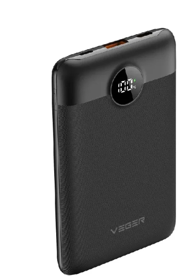 Акумулятор зовнішній VEGER 10000 mAh with built-in cables Type C/Lightning PD QC3.0 2A 22,5W C11 W1170 Black (VG-W1170) Акумулятор зовнішній VEGER 10000 mAh with built-in cables Type C/Lightning PD QC3.0 2A 22,5W C11 W1170 Black (VG-W1170)