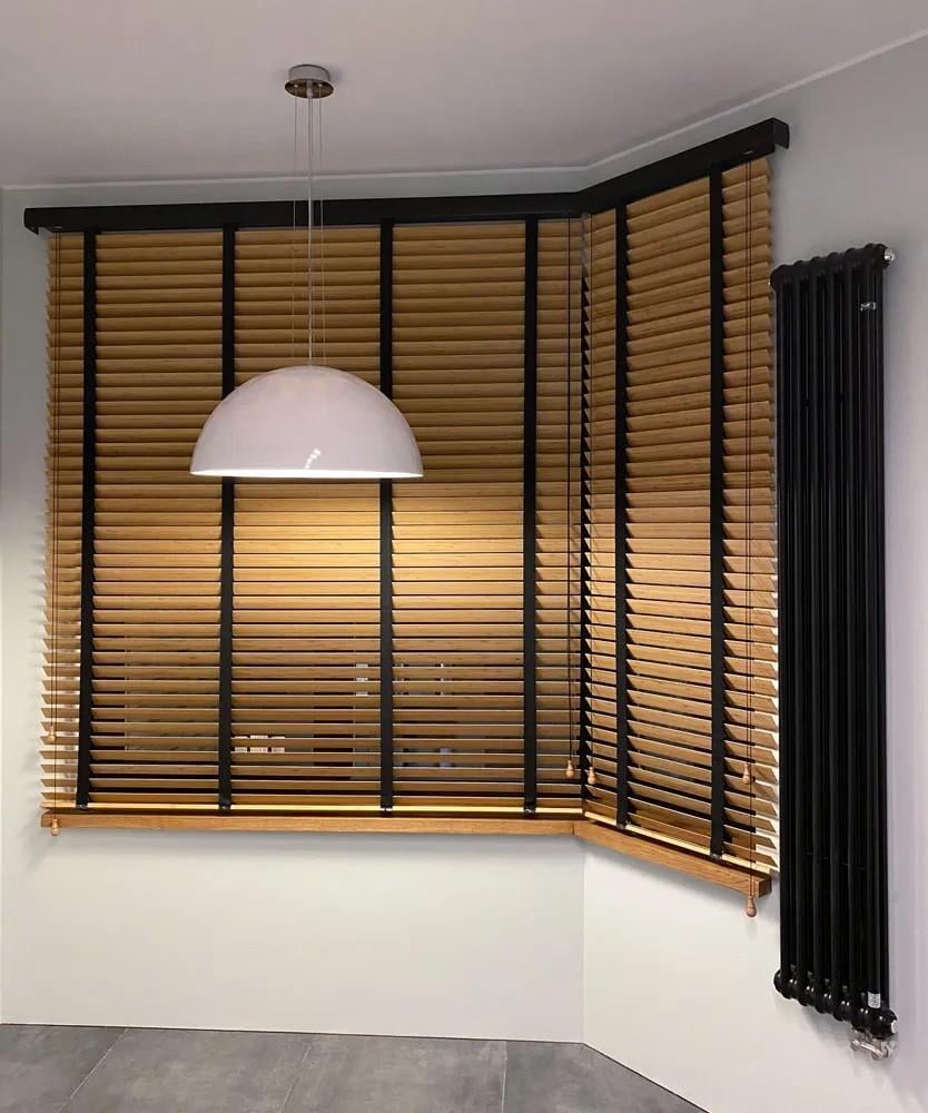 Жалюзі бамбукові Flex з тасьмовою драбинкою 50 мм 90x100 см Дуб (2512707880) - фото 1