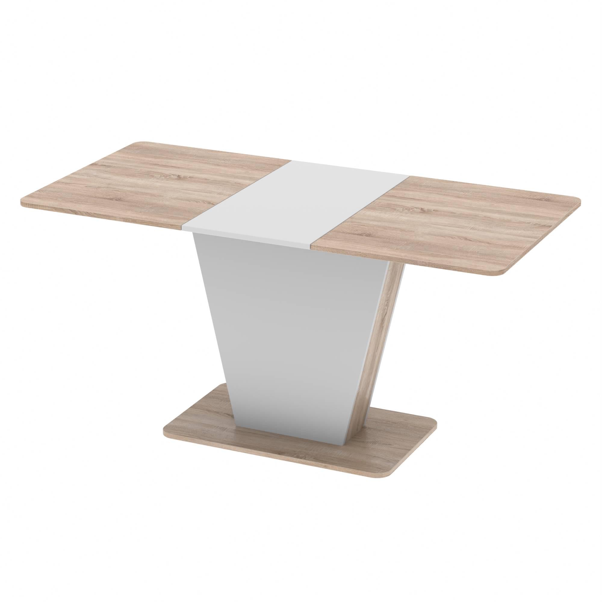Стіл розсувний Неман КЛАЙД Дуб сонома/Білий (442001)