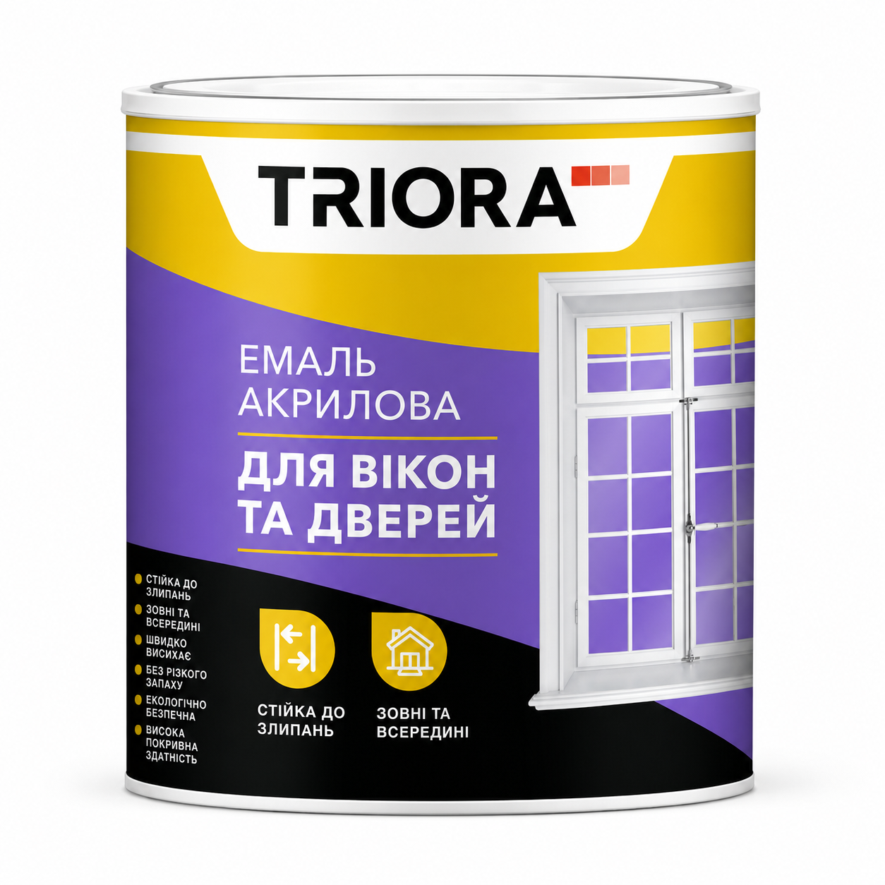 Эмаль акриловая для окон и дверей TRIORA 2,5 л (3150871277)
