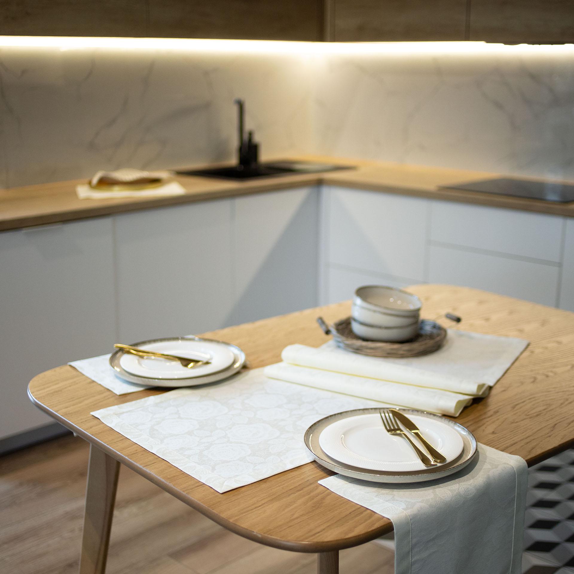 Доріжка жакардова Едельвіка Камелія 2,40x0,40 м Молочний кремовий (420-23/00) - фото 4 Доріжка жакардова Едельвіка Камелія 2,40x0,40 м Молочний кремовий (420-23/00) - фото 4