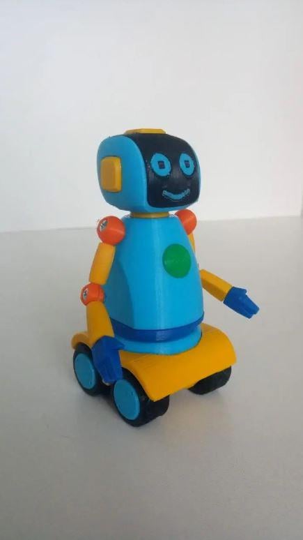 Игрушка детская пластиковая Робот из мультика Левы Синий - фото 3 Игрушка детская пластиковая Робот из мультика Левы Синий - фото 3