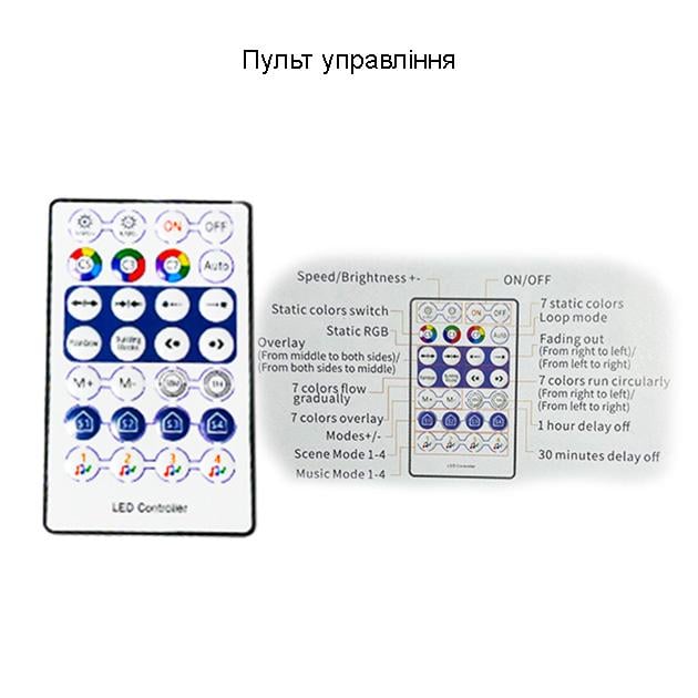 Гирлянда умная музыкальная RGB Bluetooth светодиодная новогодняя 5V 2F USB многоцветная 10 м - фото 11