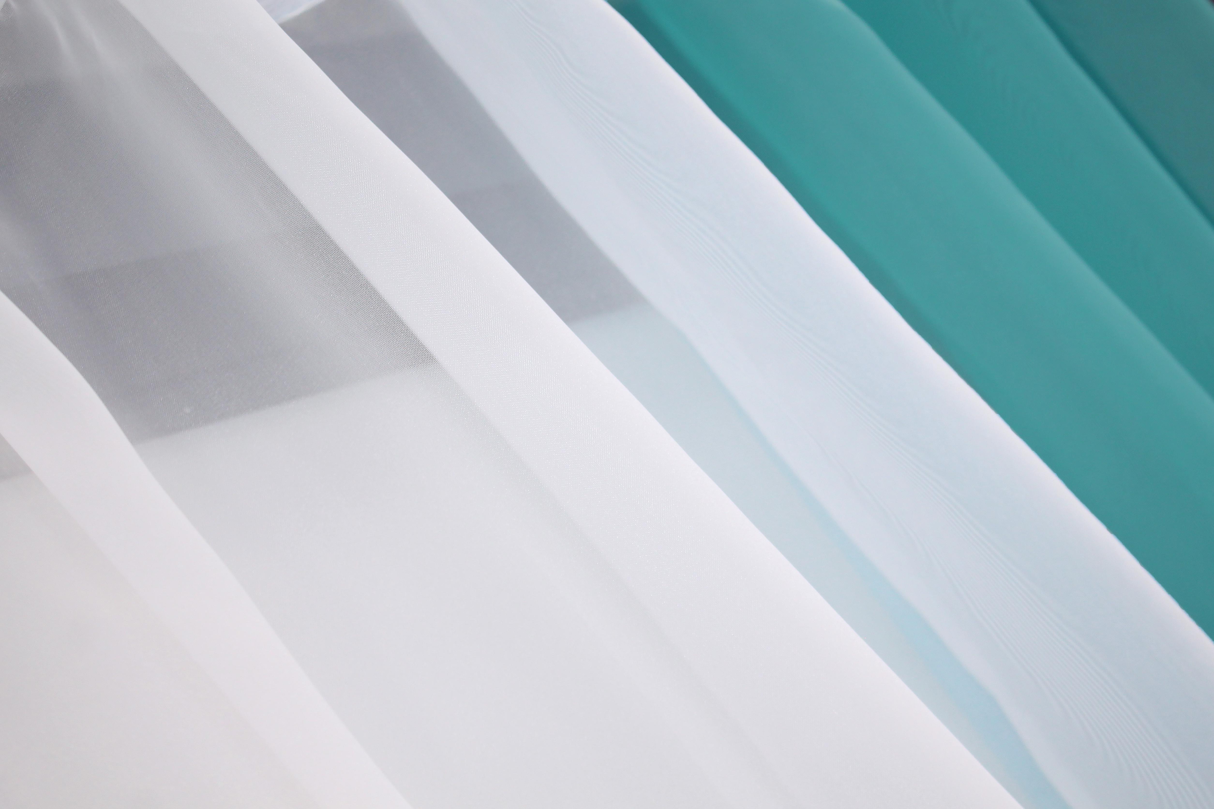 Штори кухонні VR-Textil № 017к комбіновані з підв'язками 265х170 см Лазурний/Білий (52-0676) - фото 5 Штори кухонні VR-Textil № 017к комбіновані з підв'язками 265х170 см Лазурний/Білий (52-0676) - фото 5