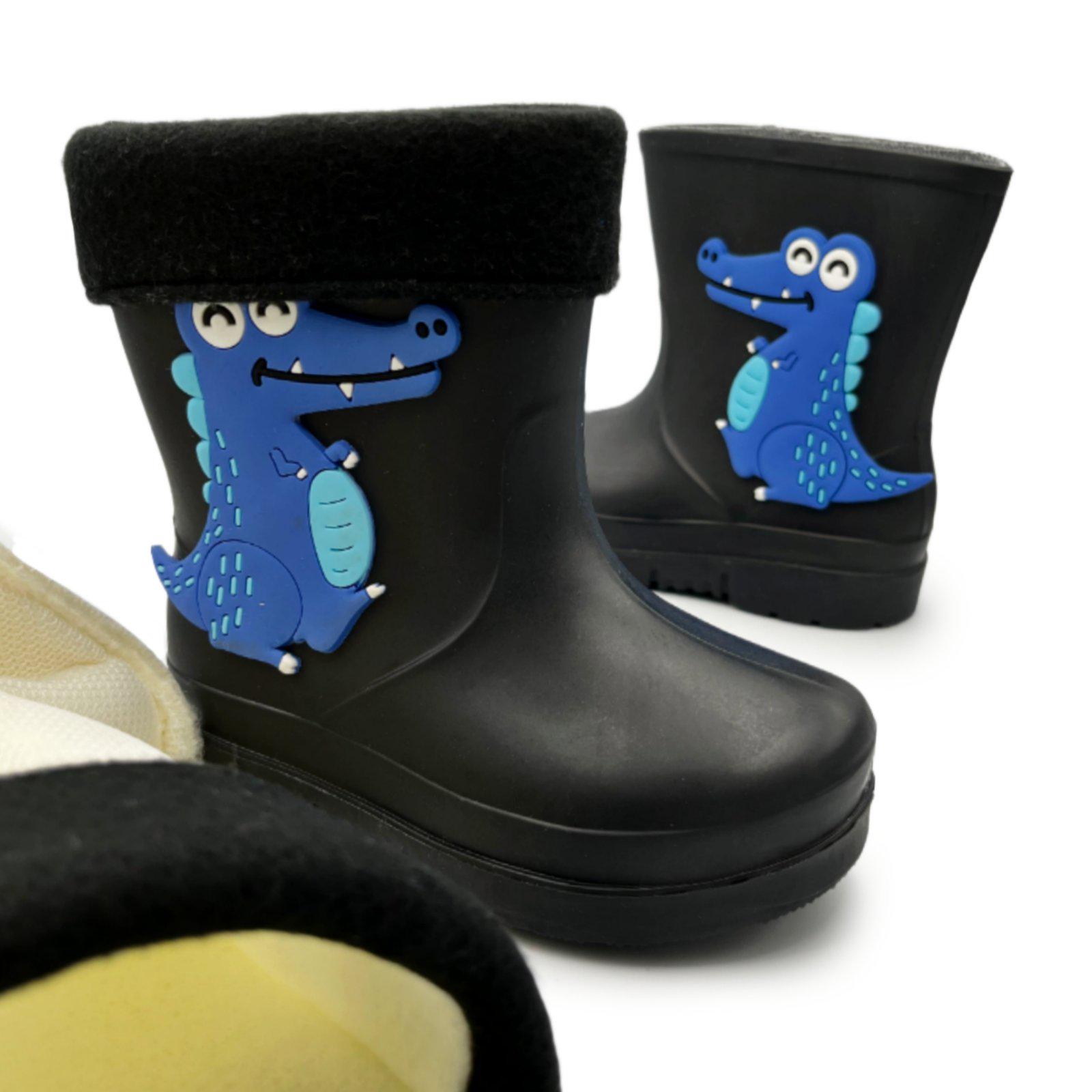 Сапоги резиновые для мальчика Paliament MV-1588s р. 22 Черный - фото 3