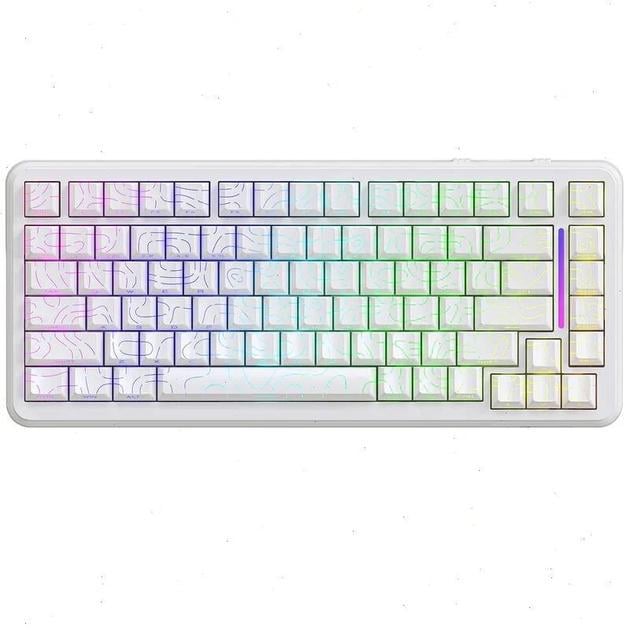 Клавіатура ігрова attack shark X82 PRO бездротова/магнітна/RGB-підсвічування White (28780466)