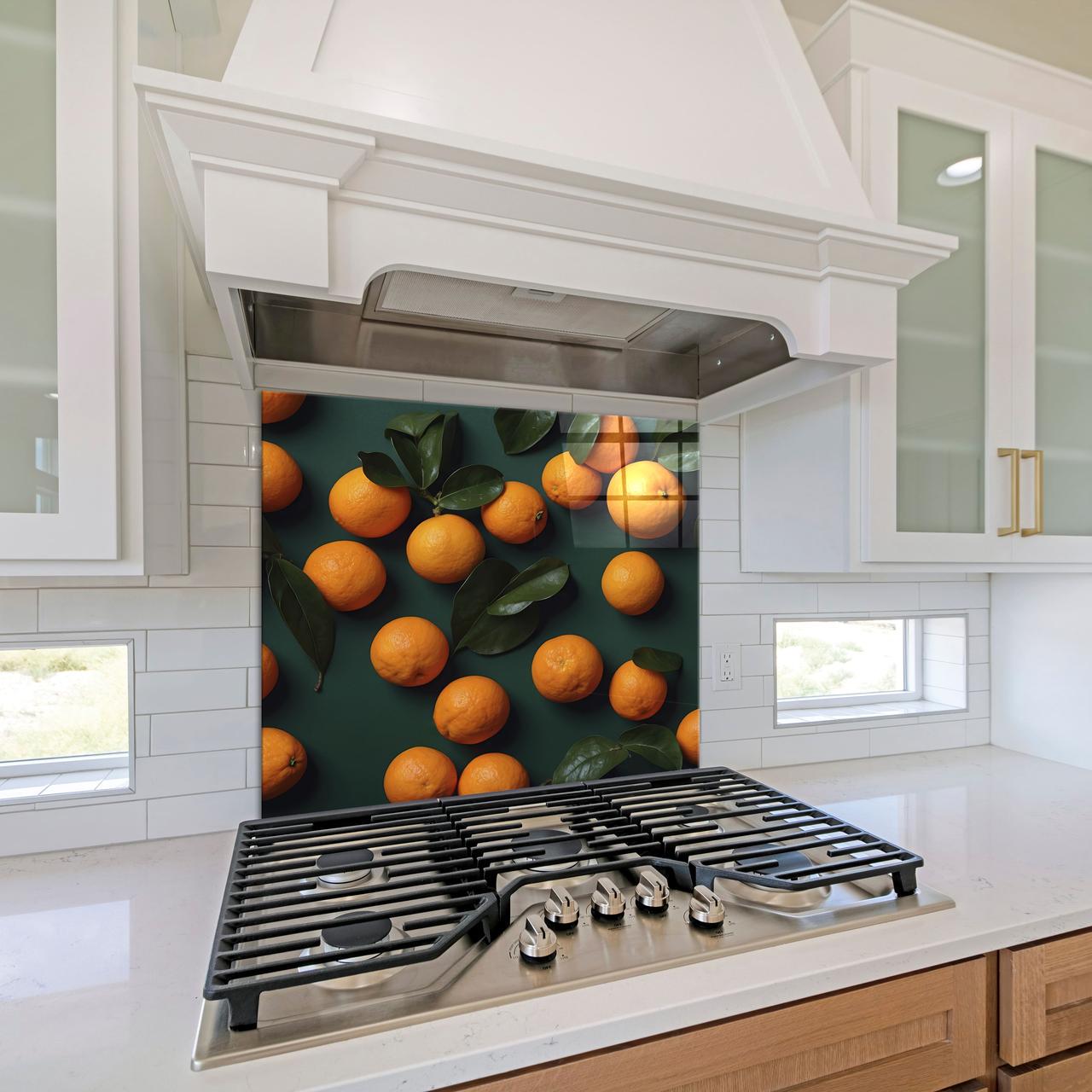 Стеклянная панель для кухни NovellaPrint Апельсины 60х40 см (1025.1) - фото 5