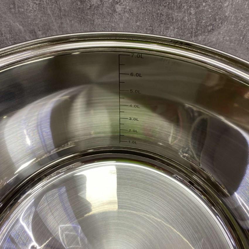 Каструля з скляною кришкою A-Plus 2170 з нержавіючої сталі 8,2 л (1922165163) - фото 2 Каструля з скляною кришкою A-Plus 2170 з нержавіючої сталі 8,2 л (1922165163) - фото 2