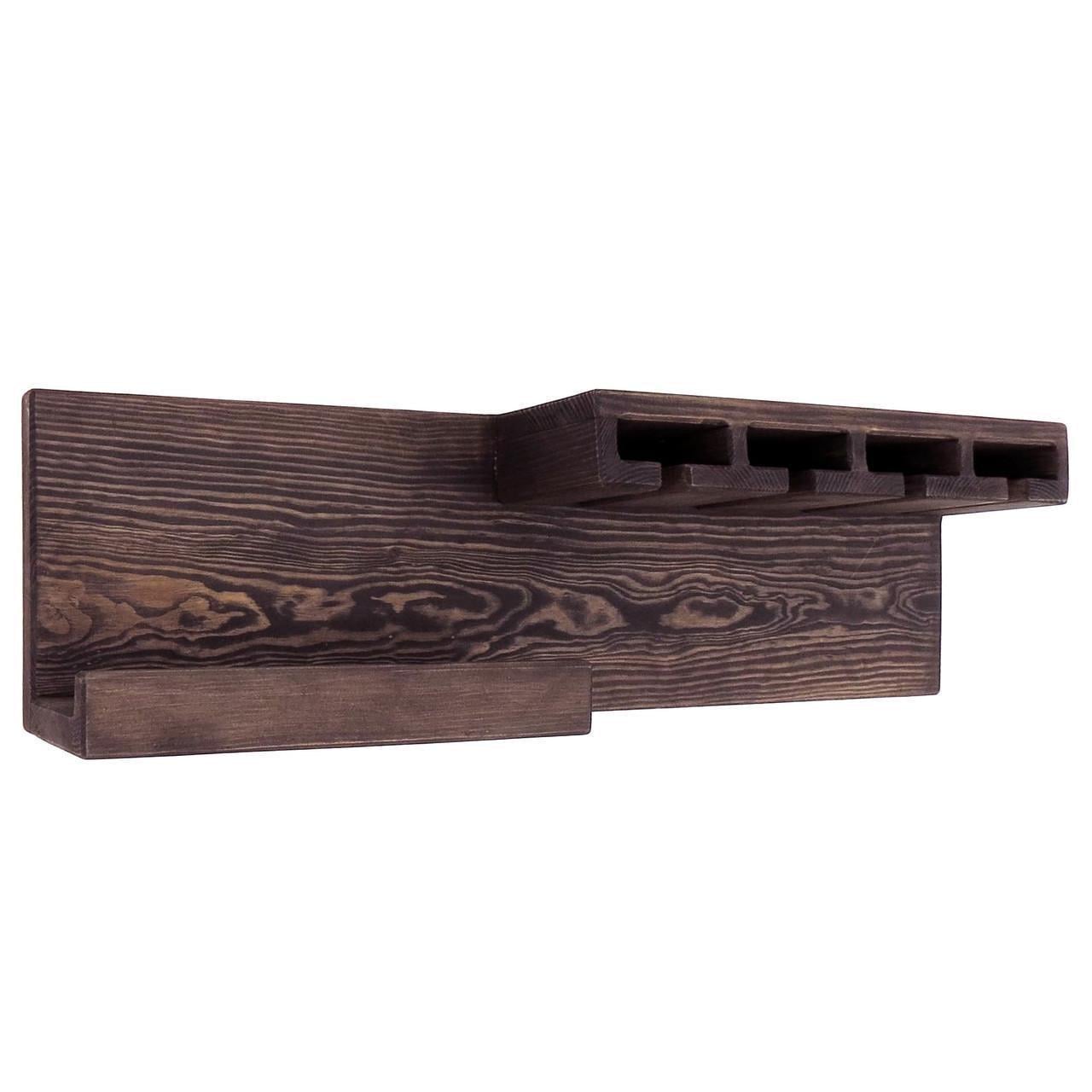 Полка для вина настенная из дерева Катори Лофира (ПНК-005339)