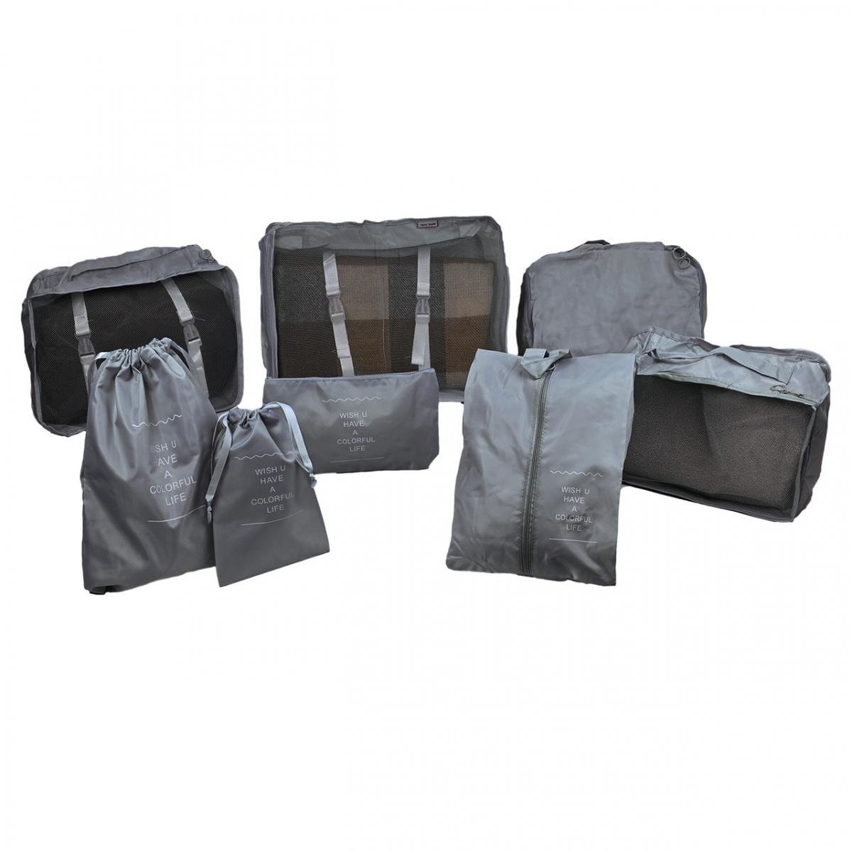 Комплект органайзерів для подорожей 8в1 нейлон Сірий (КДО-40-41) - фото 5