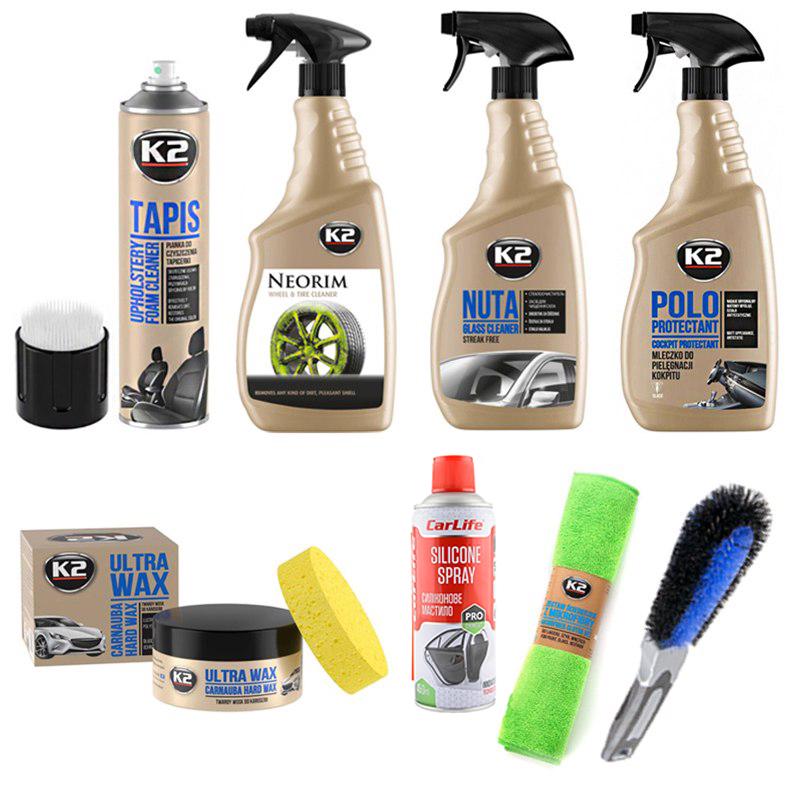 Набор автохимии K2 по уходу за авто 8 од. (na_175)