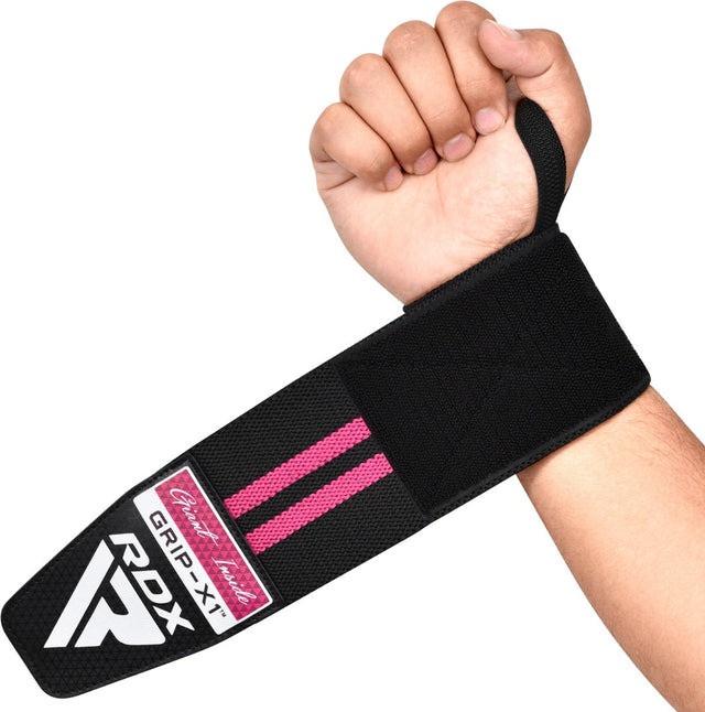 Бинты для запястий RDX GYM WRIST WRAP R11 Black/Pink (A-013207) Бинты для запястий RDX GYM WRIST WRAP R11 Black/Pink (A-013207)