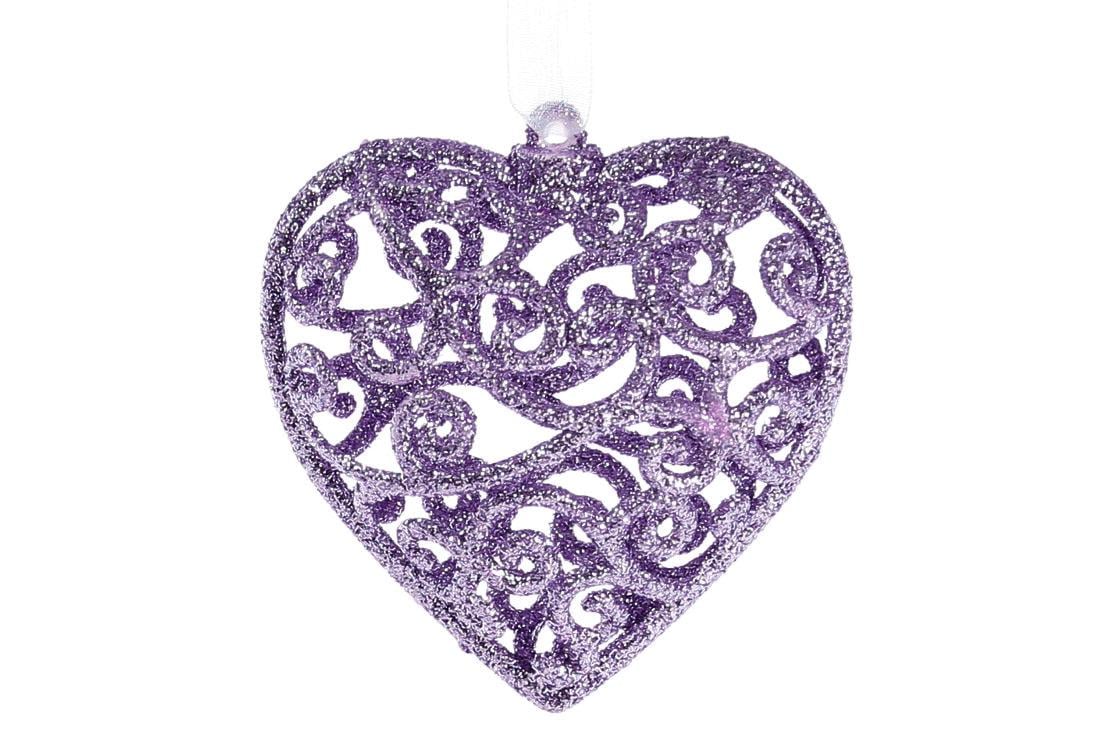Новогодняя подвеска BonaDi Сердце 7,5х8 см (788-927)