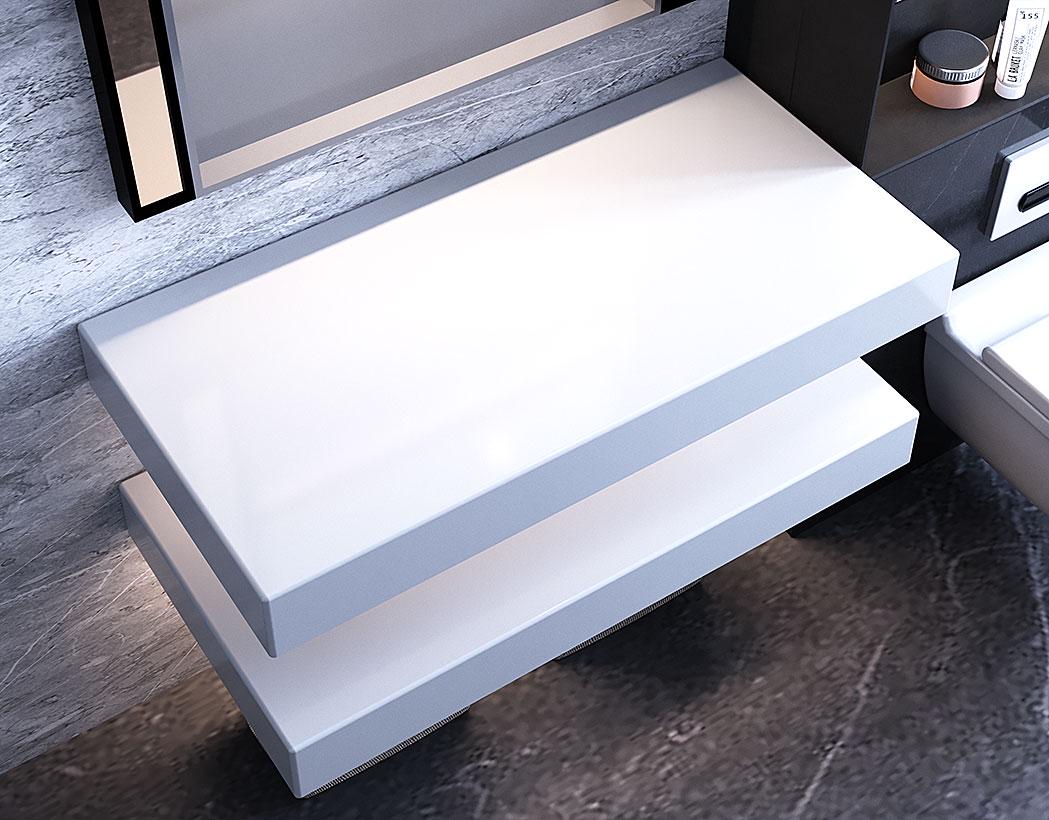 Столешница двойная под раковину Luxor сантехническая керамика 100 см (31194347)