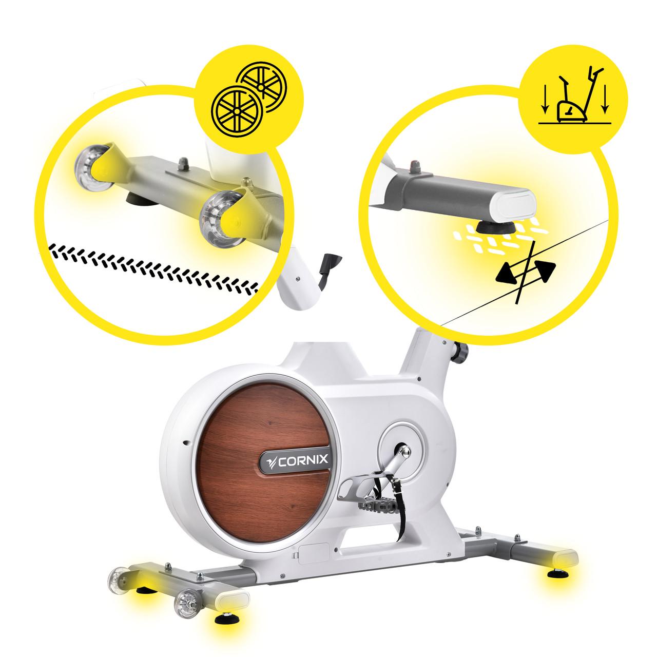 Велотренажер спиннинговый Cornix Eliza White/Grey (2671077771) - фото 2