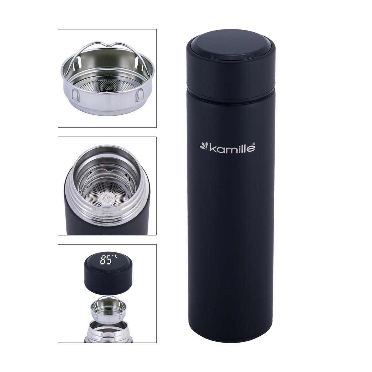 Термос Kamille 400 мл с датчиком температуры воды (8467547) - фото 6