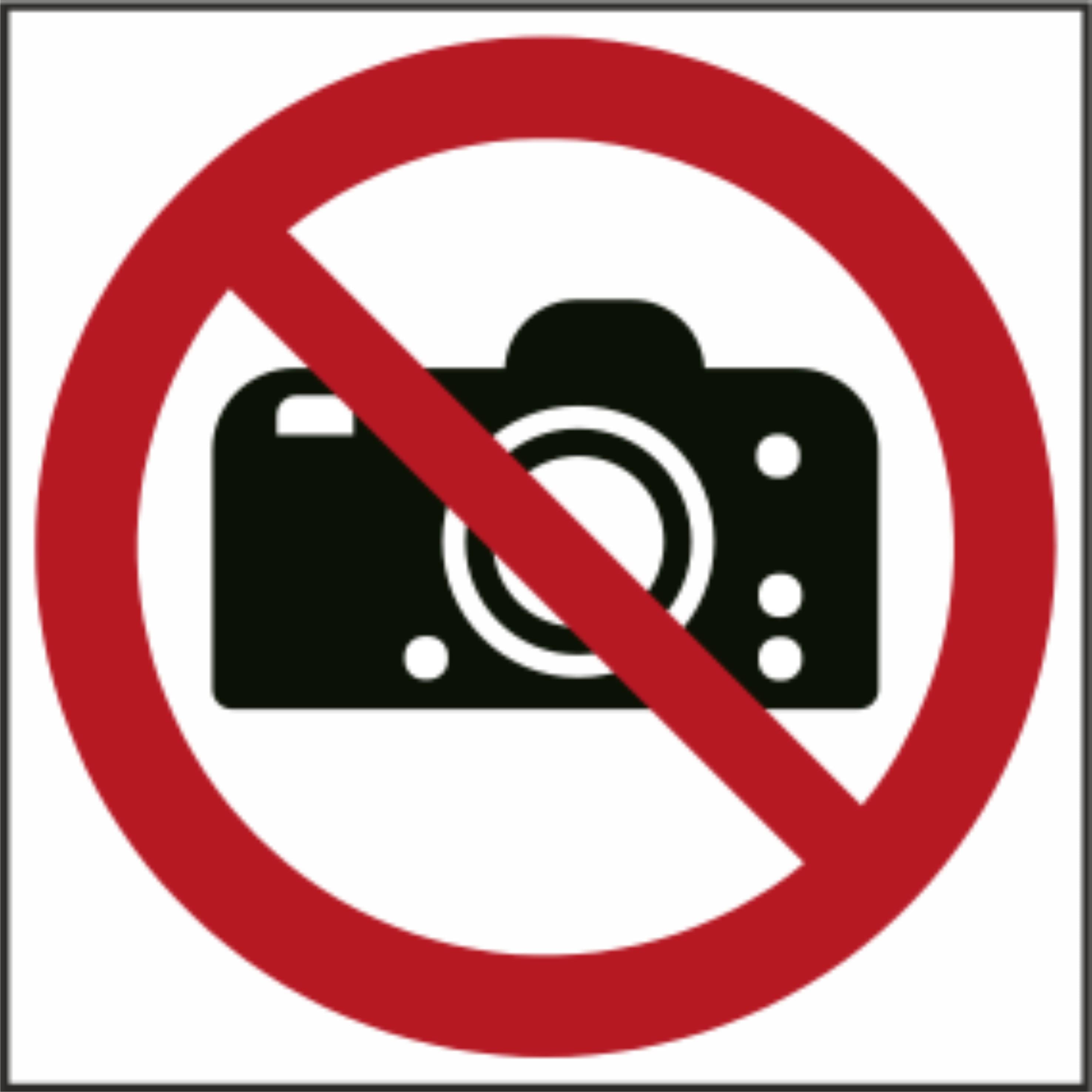 Табличка запрещено фотографировать 20х20 см (00145)