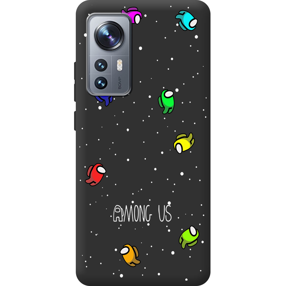 Чехол BoxFace Xiaomi 12 / 12X Among Us Invisible Черный силикон (44529-bk76-44506)