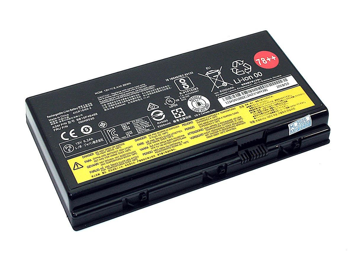 Аккумулятор для ноутбука Lenovo 01AV451 ThinkPad P70 15 V 6400 mAh (075233)