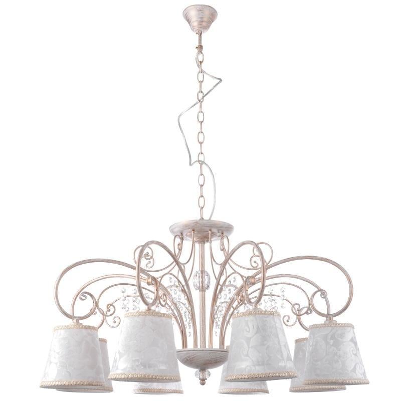 Люстра подвесная классическая Brille BKL-572S/8 E14 с абажуром