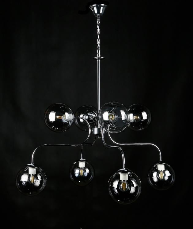 Люстра с плафонами Ray L9764B/8 CR+BLK (IR006735)