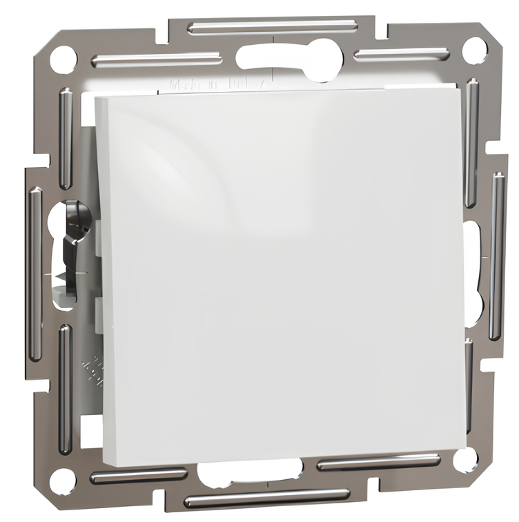 Вимикач одноклавішний Schneider Asfora без рамки Білий (000020450)