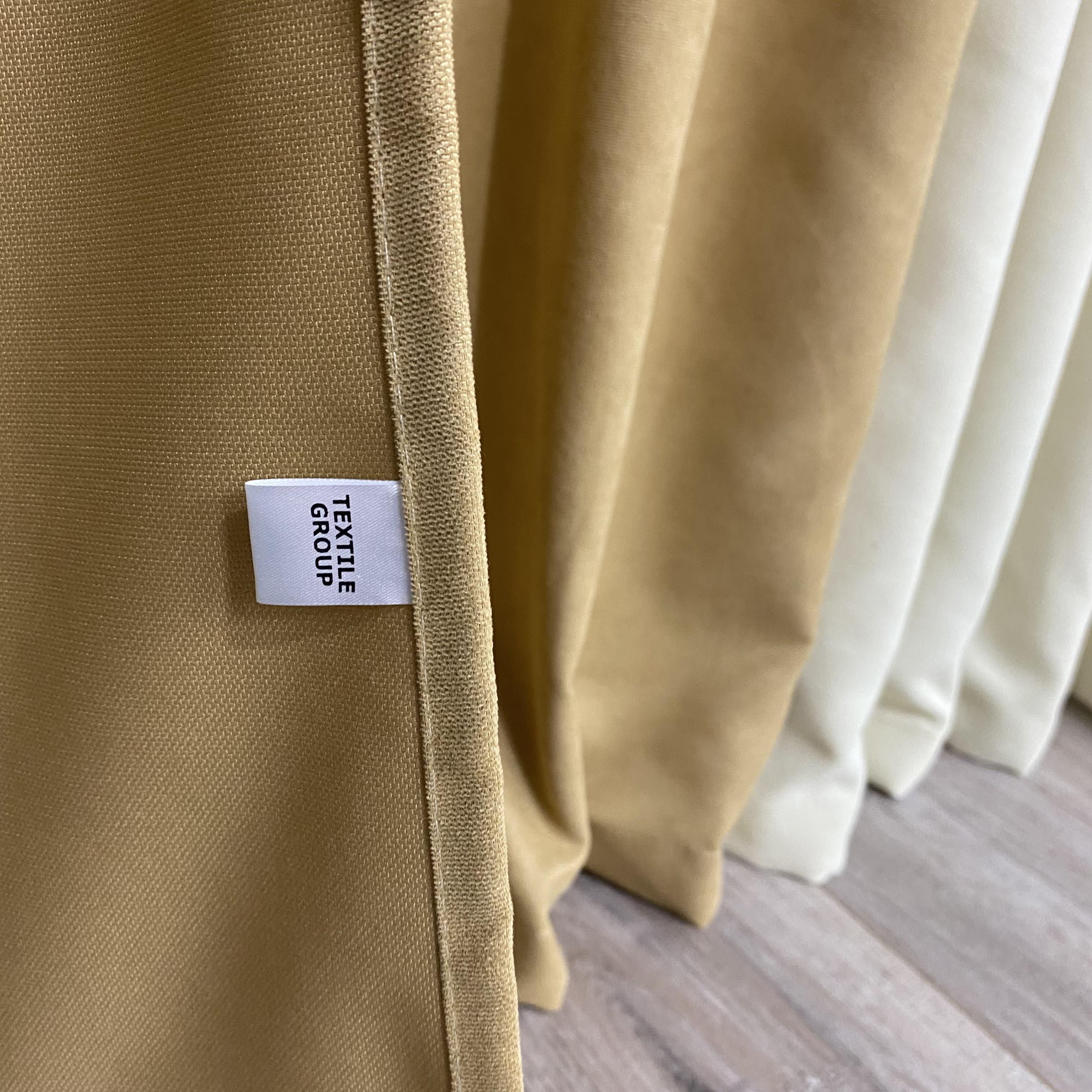 Штори мікровелюр TG Home Дует №450 1,50х2,70 м Золотий/Кремовий (450-199/250) - фото 5