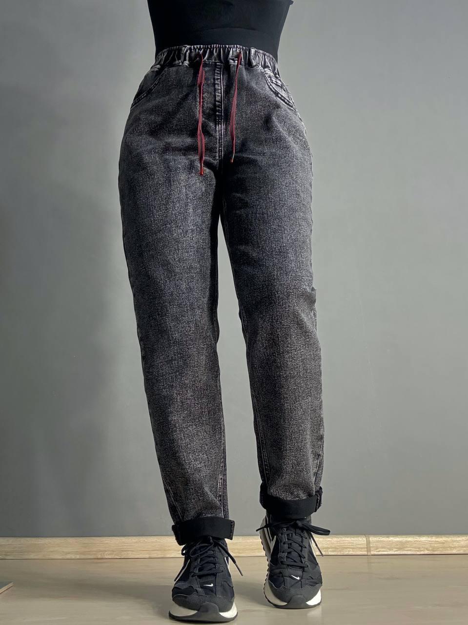 Джинси жіночі Vanver 82033 MOM comfort jeans з резинкою на талії р. 33 92 см 117 см Чорний - фото 4