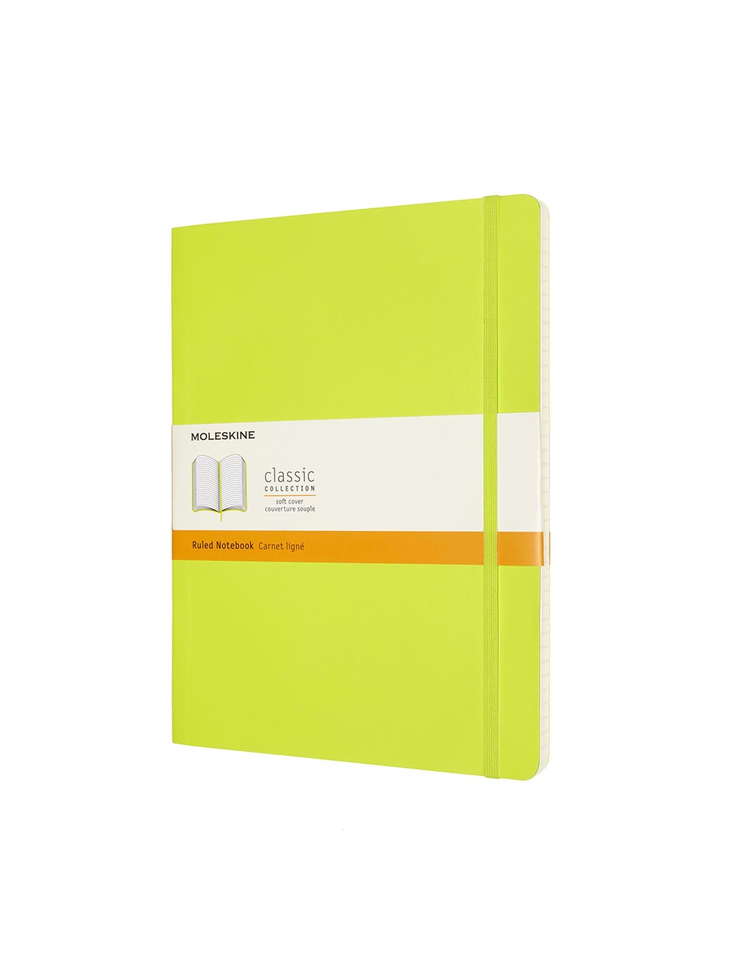 Записная книжка Moleskine Classic большая линейка мягкая Лимонный/Зеленый (QP621C2)