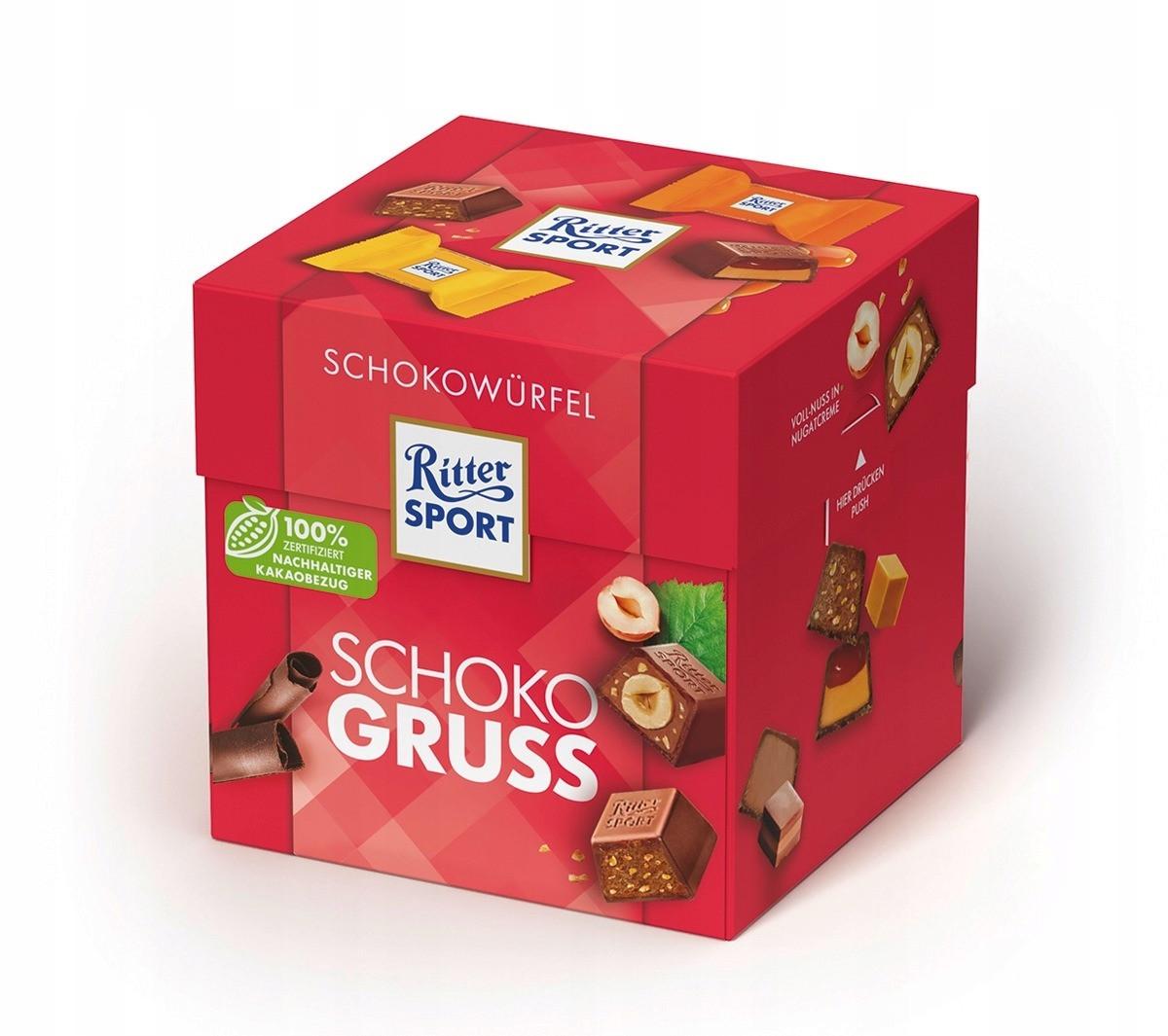 Набор конфет Ritter Sport Schokowürfel Schoko Gruss 176 г (1914314951)