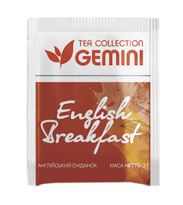 Чай Gemini в пакетиках English Breakfast Англійський сніданок 50 шт. (302)